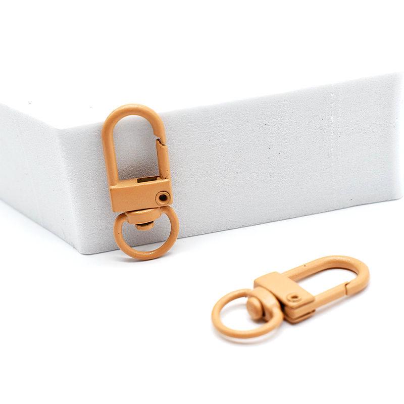 Zinc Alloy Keychain: Colorful Lobster Clasp Dog Hook, DIY Blind Box Figure, Spring Buckle Ornament