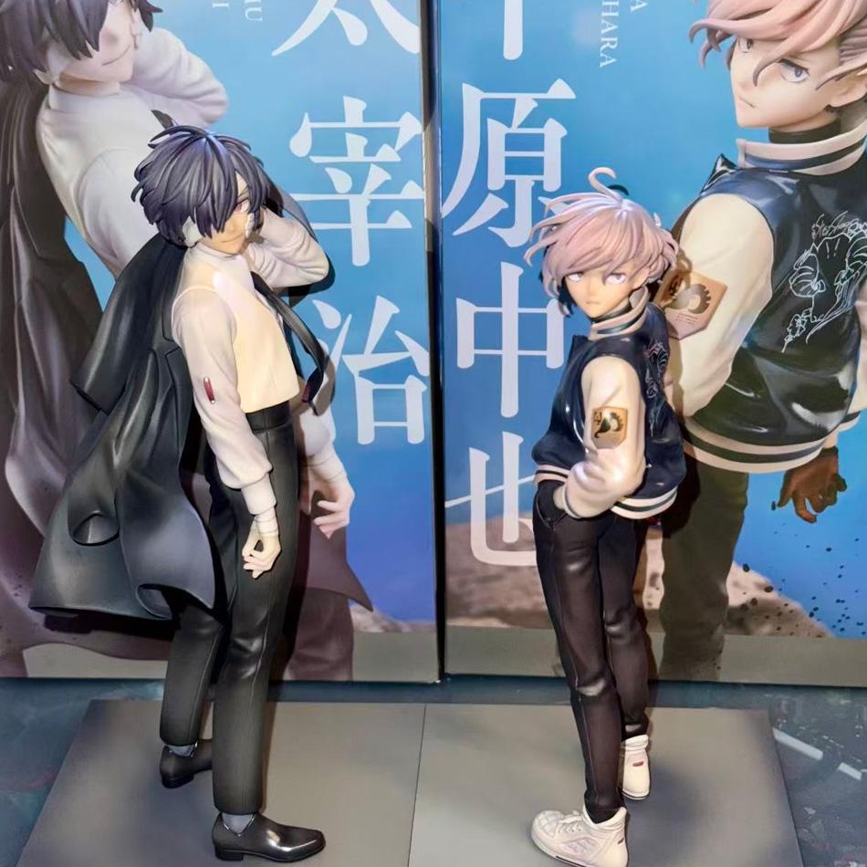 Anime Bungo Stray Dogs Nakahara Chuya Figure Dazai Osamu Action Figures Noodles Press Model PVC Collectible Toys Birthday Gifts