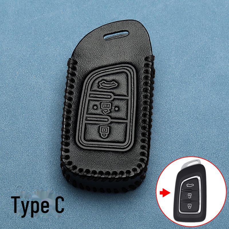 Dongfeng Lingzhi M5 Key Cover: Genuine Leather for Jingyi X3, X5, X6, S50, F600, SX6, and Fengxing T5
