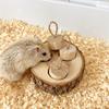 Wooden Rabbit Foraging Toy Small Animal Wooden Stake Interactive Hide Treats Toys Hamster Enrichment Foraging Toy For Guinea Pig