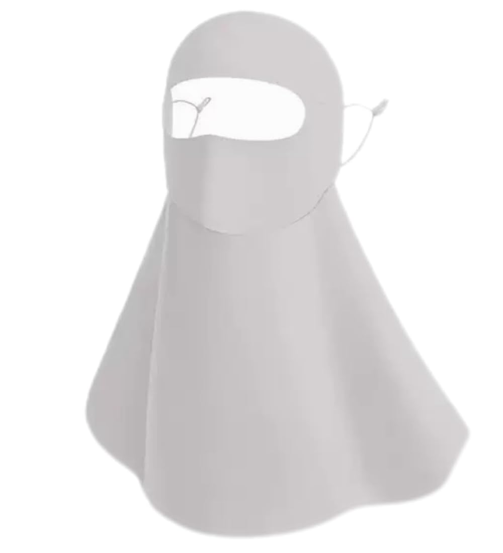 MYJYG UV Protection Cooling , Sun Protection, Face Cover, Washable, 100% Ice Silk Patent серый