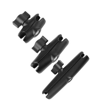 Metall Doppelarm mit Kugelgelenk, für B-Größe 25mm Halterungen für mobile Geräte in Fahrzeugen und bei Outdoor-Sportarten