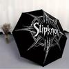 1pc Slipknot Band Automatic Folding Umbrella, Portable Collapsible Design, 8-Rib Iron Frame, , All-Season Casual Outdoor Accessory for Christmas Birth
