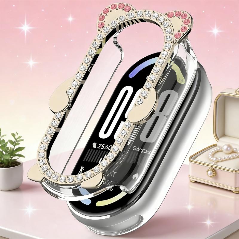 Metal Watch Protector Cover Case for Band 10 Protector Bumper Frame Cover Shell Smartwatch Scratchproof Housing
