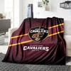 Cleveland Cavaliers Print Flannel Blanket High Quality Warm Comfortable Cover for All Seasons Perfect for Gifts Home Decor