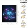 RPG-style dice pattern Flannel printed blanket suitable for all seasons suitable for living room office sofa and travel