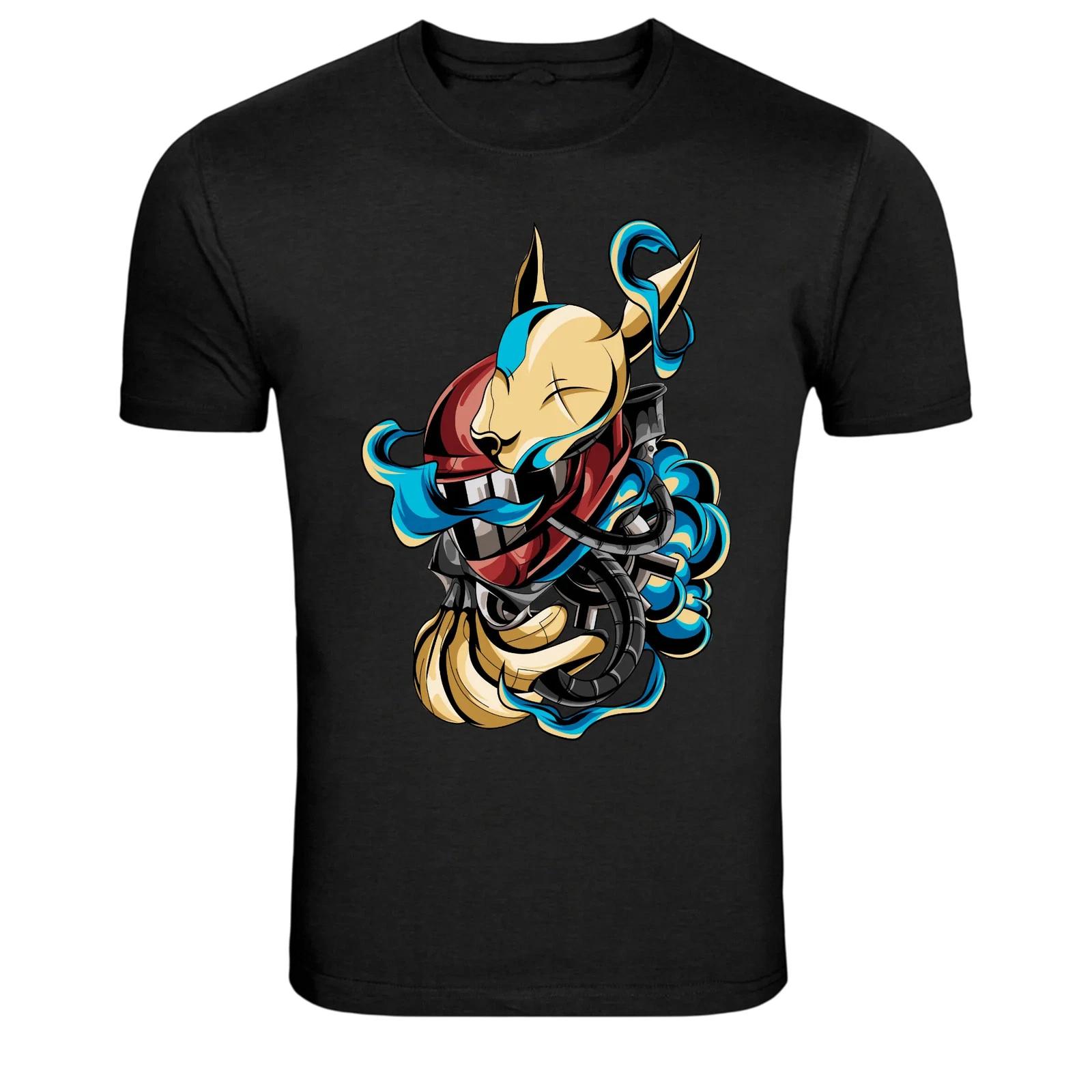 Devil Helmet Demon Biker Graphic T Shirt L