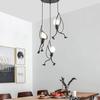 Nordic Wrought Iron Pendant Light - Retro Modern Art for Cafe or Boutique Decor