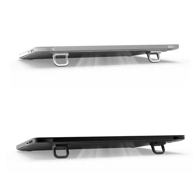 1Pair Foldable Laptop Stand Mini Portable Keyboard Riser Dual Height Adjustable Non Slip Support Bracket For Desktop Office Use
