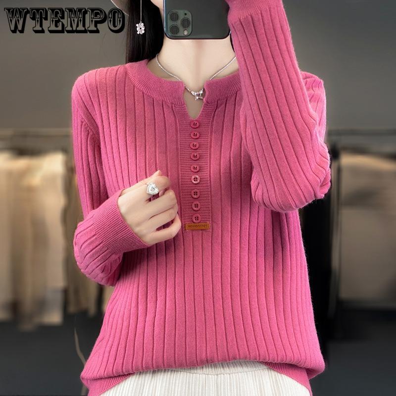 Autumn Women's Sweater Temperament Pullover Round Neck Regular Sweater Women's Knitwear