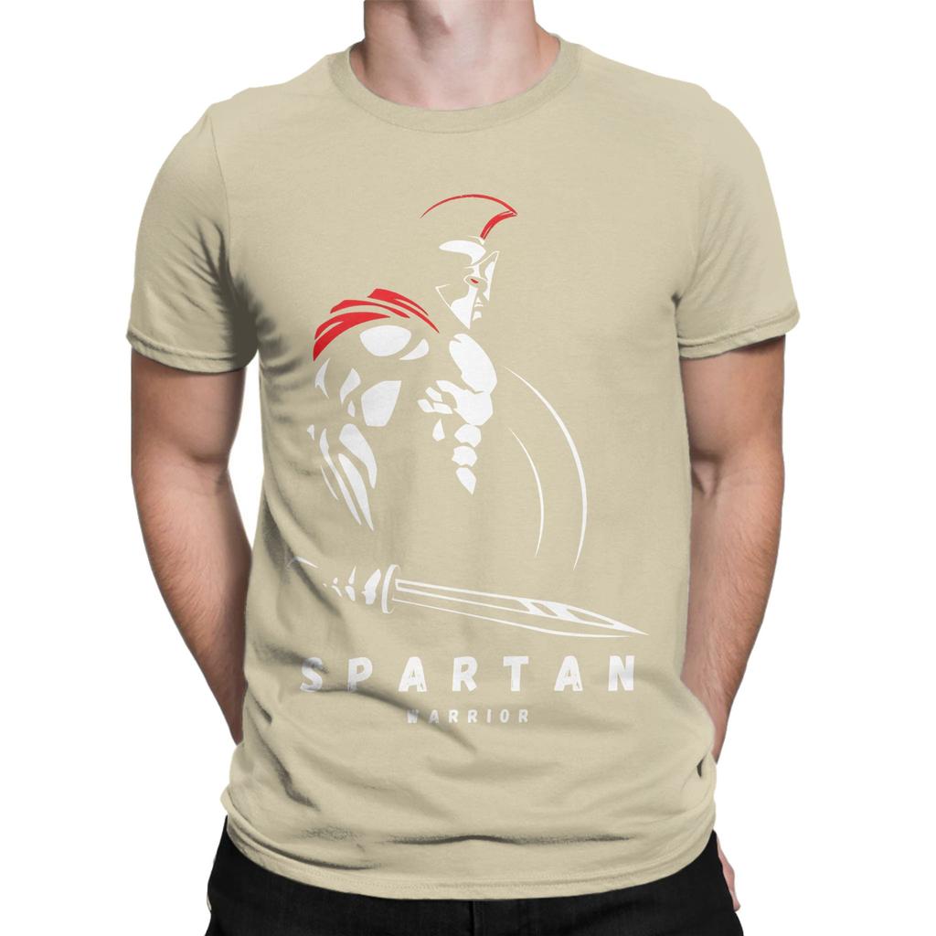 Spartan Warrior Novelty Graphic 100 Cotton Tshirt Spartan Tops Tees For Unisex