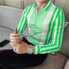 9-color Striped Men's Shirt Casual Breathable Plus Size Men's Clothing Sports Comfortable Fabric Long Sleeved Shirt Collar