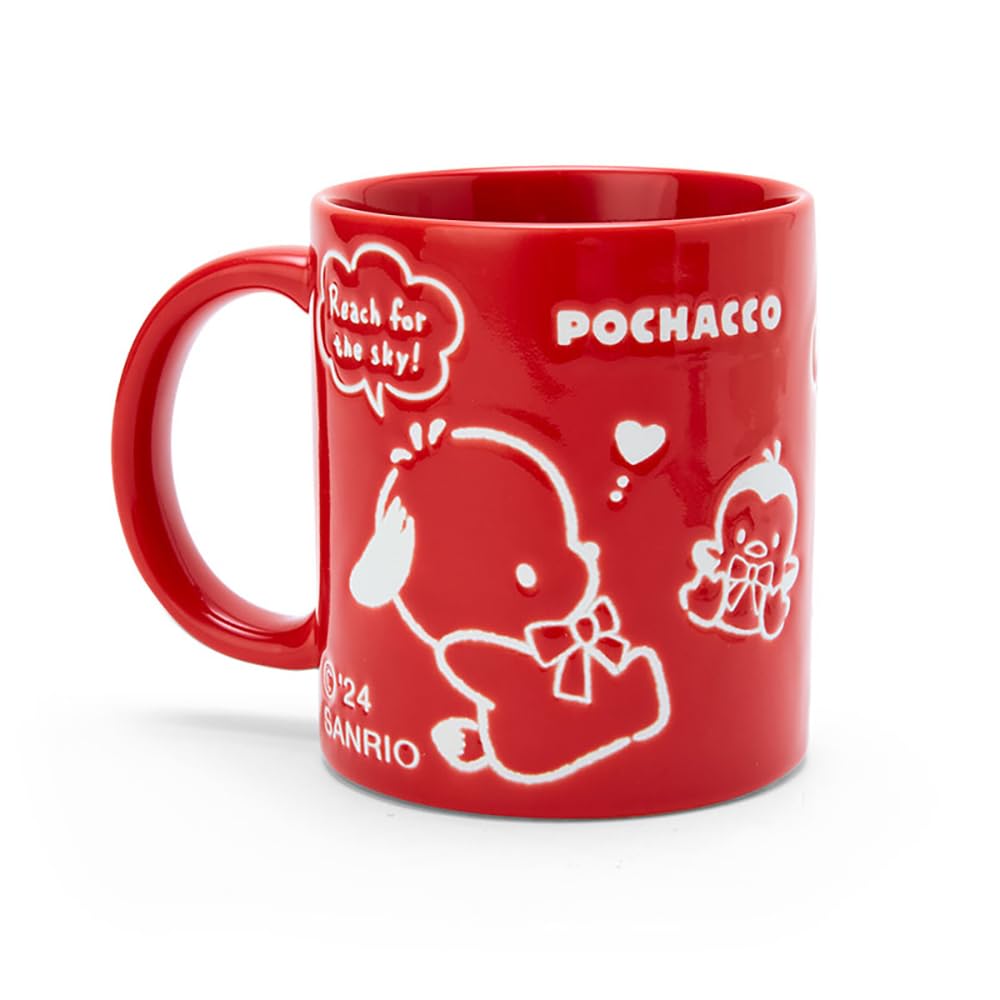 Sanrio Pochacco 35th Anniversary Red Ribbon Pochacco 35th 9 X 11 X 8 061255 Mug, Design, Pochacco, Tableware, Cup, Anniversary, Birthday, Character,