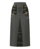 MUCENT Paits Setup Camo Point Long Skirt