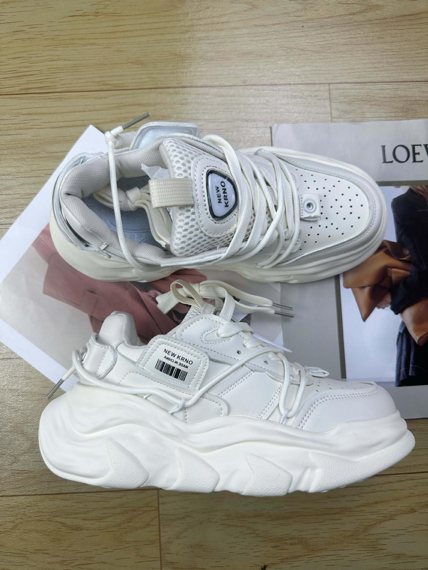 

Новый тренд повседневной платформенной обуви для бега, ins, уличный ретро-стиль Гонконга, белые туфли 44