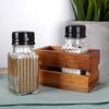 Spice Shaker Salt Pepper Shaker Set Salt Pepper Containers Stand