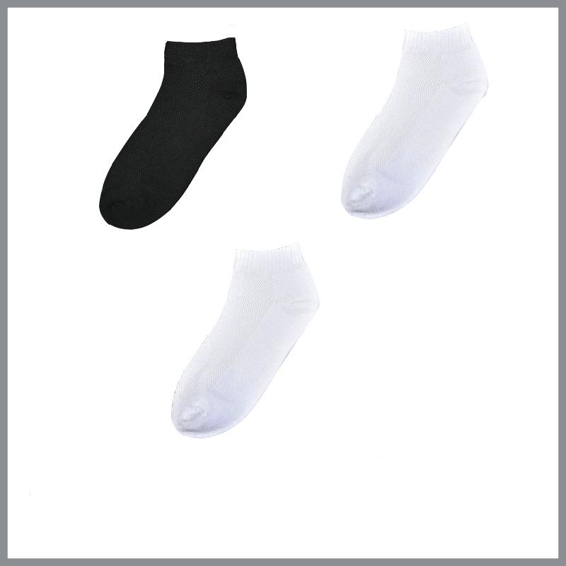 6Pcs=3Pairs/Lot Solid Mesh Men's Socks Short Invisible Ankle Summer Cotton Breathable Thin Male Boat Plus Size Eu 38-47