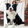 1pc Blanket Single Sided Printed Blanket, 60x80inch, Threequarter View, Realistic Illustration of a Black Sofa Soft Blanket,