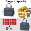 Large Capacity Tote Bento Insulated Lunch Bag Picnic Food Box Storage Ice Cooler Thermal Bag Portable Handheld Insulation Bags