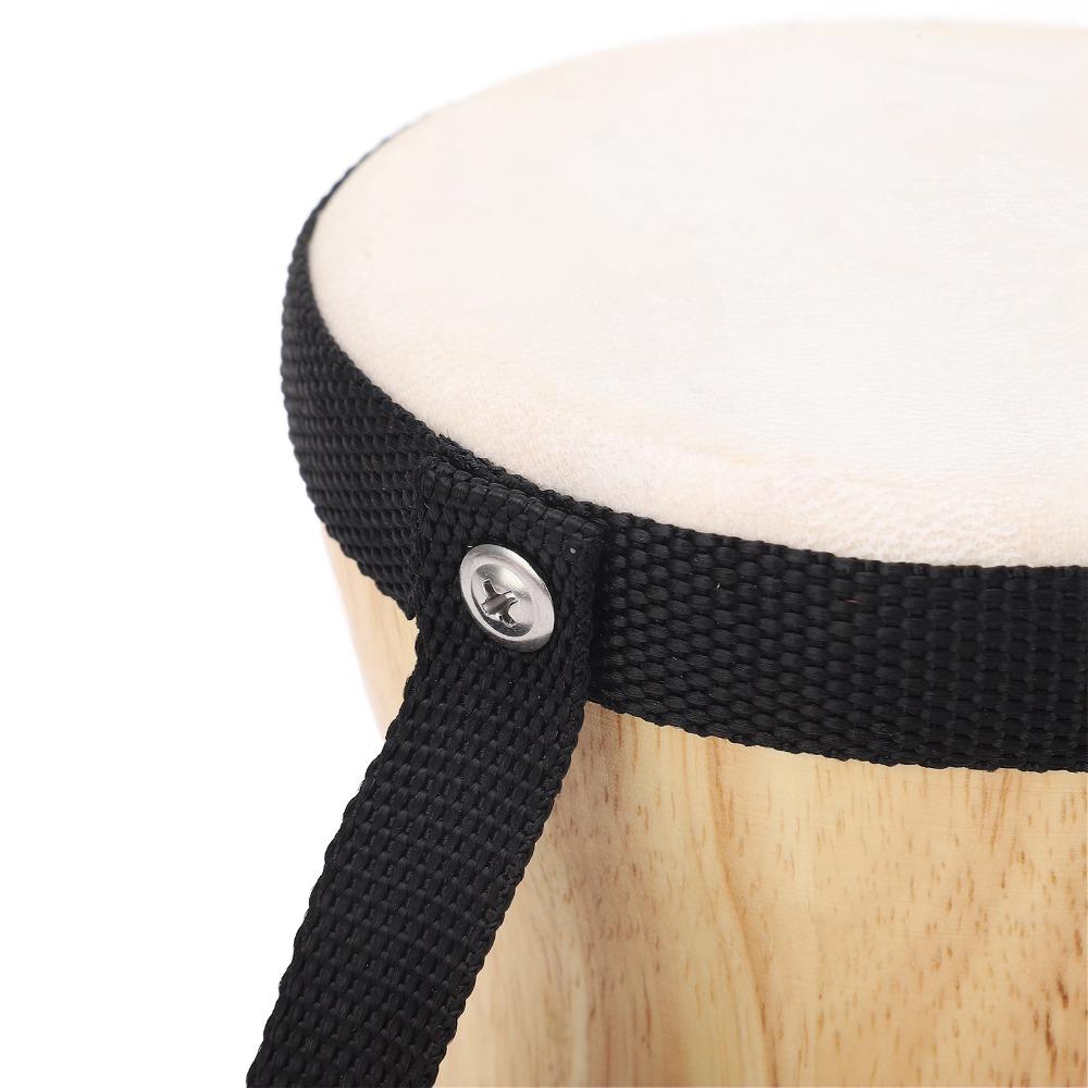 Wood+Sheepskin Hand Drum Kit Wood Color Handpan Drums Set For Drum Lovers