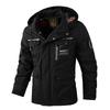 Jachetă cu puf căptușită de iarnă pentru bărbați, mărime Plus, 9XL 10XL, haină cu guler de blană, îngroșare, caldă, lungă, cu glugă, jachete, haine exterioare