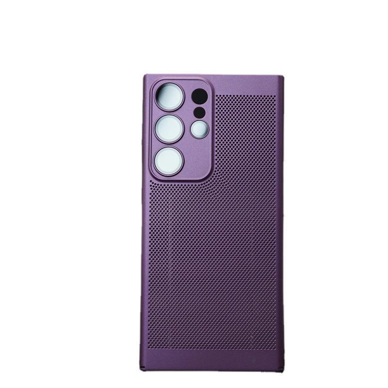 Breathable Heat Dissipation Mesh Case Suitable for Samsung S24 Ultra Comes with Lens Film Mobile Phone Case NOTE20 Full Inclusive Protection Case