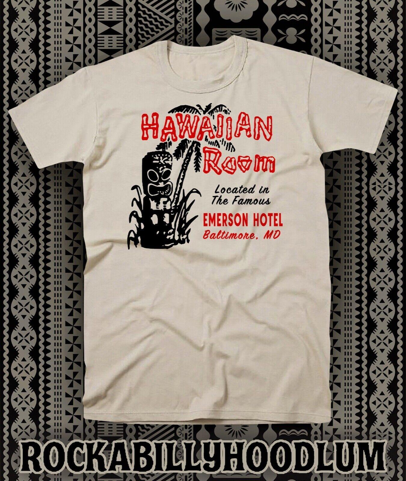 Retro Tiki Art Tee T Shirt Bar Mug Restaurant Hawaiian Room Baltimore MD S разноцветный