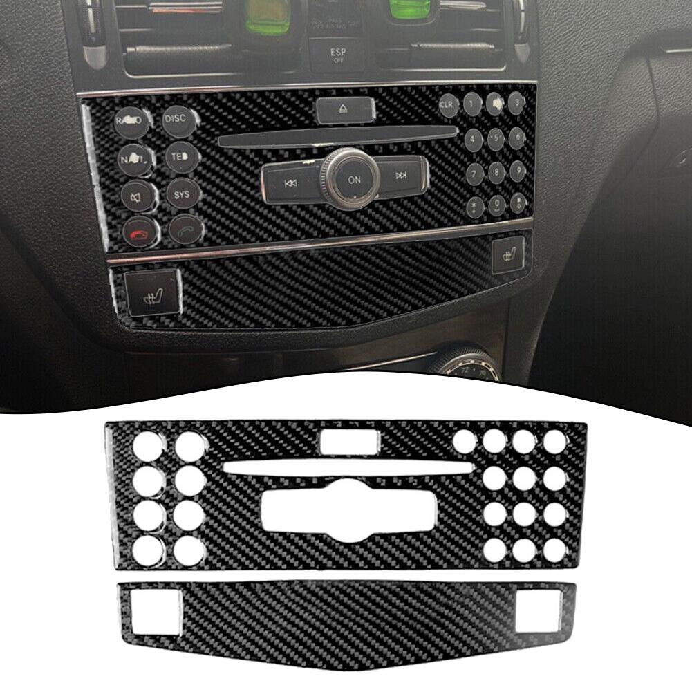 Schwarze CD-Panel-Verkleidung aus Kohlefaser, DIY-Artikel aus Kohlefaser