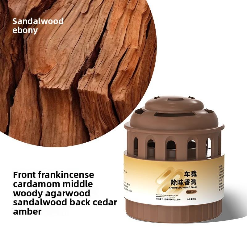 

Ароматерапия с ароматом чая, Стойкий аромат, Твердая мазь, Дезодорирующий для комнат и спален, Освежитель воздуха Sandalwood and ebony