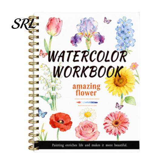 Portable Coloring Book for Travel Watercolor Book, Clean And Bright Patterns Design, Thick Nature Animal Landmark Theme Paper Multi-theme Paint
