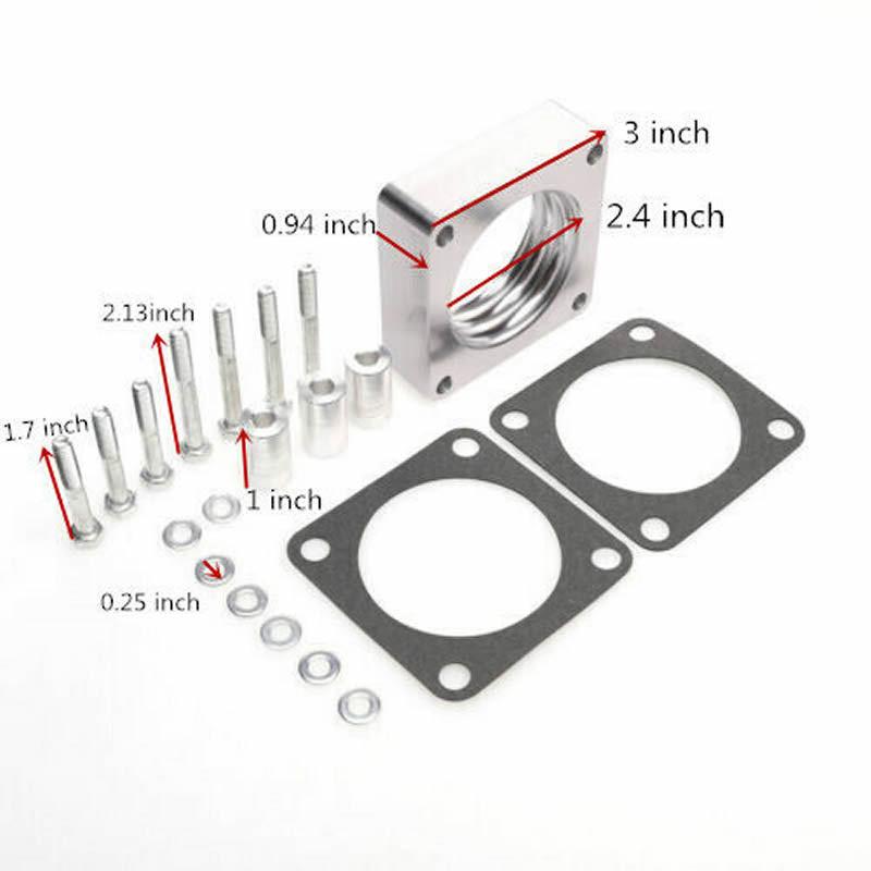 1068 Throttle Body Spacer Fits Models with 4.0L/ 2.5L Engines Only Fits 4-bolt Throttle Bodies for Jeep XJ, Comanche MJ WJ Etc