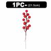 50-1PCS Artificial Red Berries Branches Christmas Simulation Flower Fruit Cherry DIY Wreath Xmas Tree New Year Party Decorations