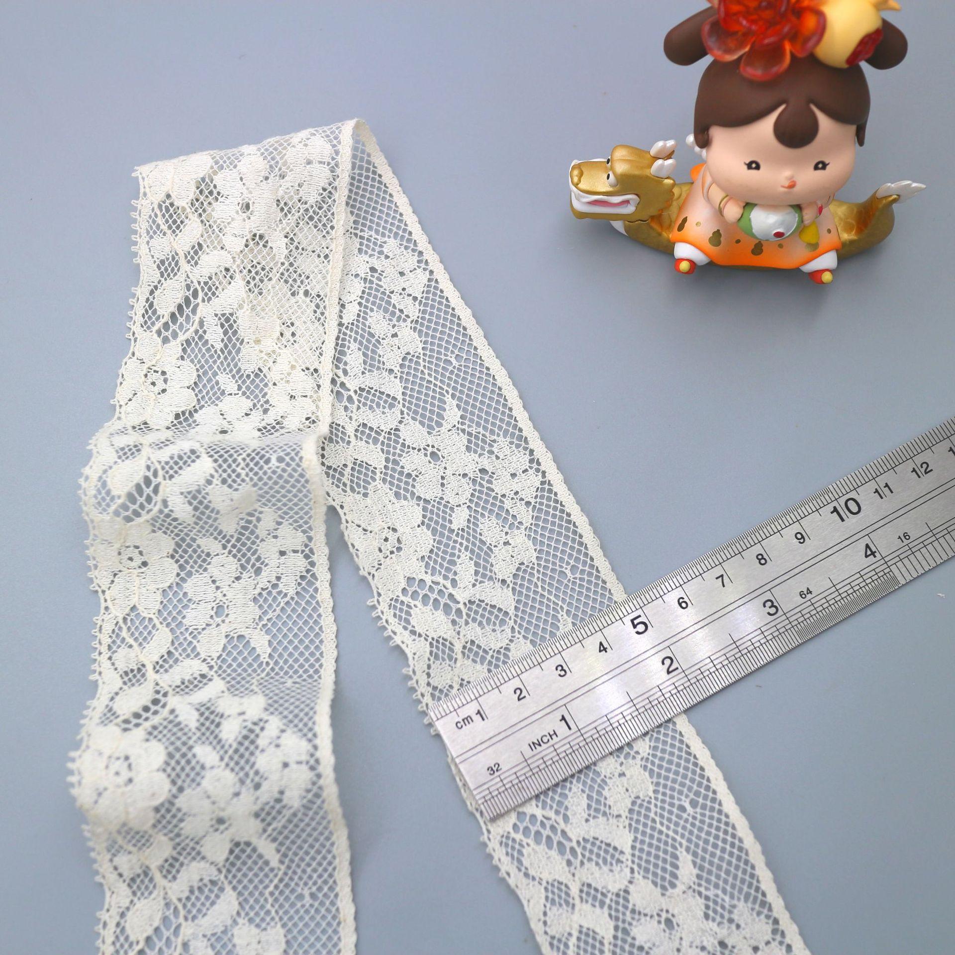 

Imitation Bud New Product, Cotton Thread Lace Bilateral Skirt Decorative Clothes Diy Accessories Width 5Cm JM24