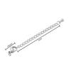Stainless Steel Extended Chain Water Drop Tail Chain Love Tail Chain Vacuum Furnace Electroplating Necklace Bracelet Diy Jewelry
