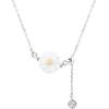 New Temperament Small Daisy 925 Sterling Silver Jewelry Personality Shell Popular Flower Clavicle Chain Necklaces TYB375