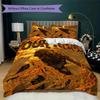 Custom Name Elden Ring Pattern Bedding Uilt Set Uilt Cover Pillowcase Home Decoration Birthday Gift (1*duvet Cover+2*pillowcase Without Core)