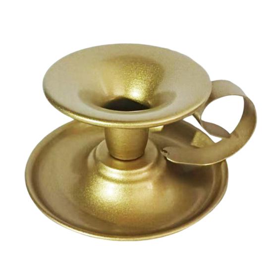 

1/2 шт. Винтажный железный подсвечник для конических свечей, металлический подсвечник с ручкой, домашний, гостиная, Рождество, свадебная вечеринка, подставка для свечей, настольный центральный элемент 1pc золотистый