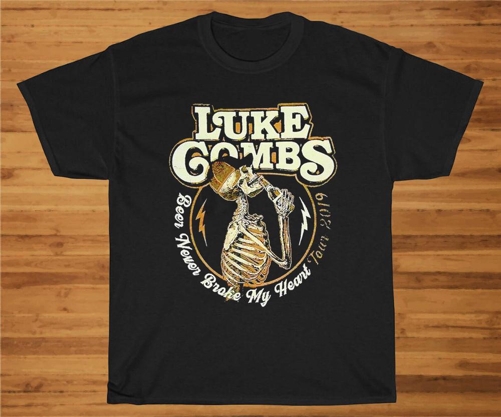 

Luke Combs beer never broke my heart tour 2019 shirt All Sizes LI1097 Unisex T-Shirt XXXL