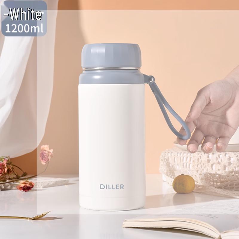 Diller 316 Stainless Steel Portable Thermos with Tea Infuser