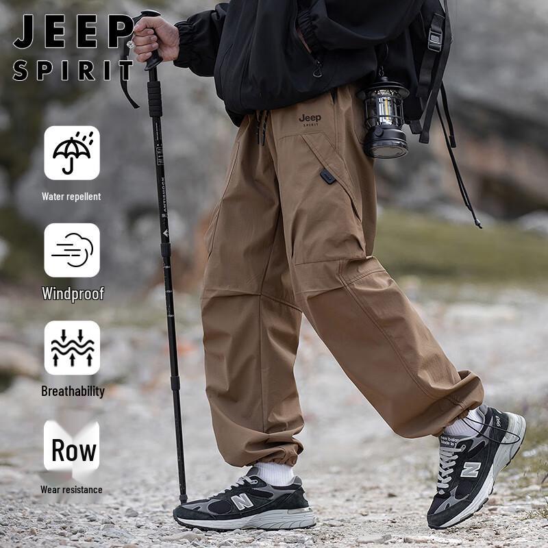 JEEP SPIRIT Herren Herbst Winter Outdoorhose mit geradem Bein