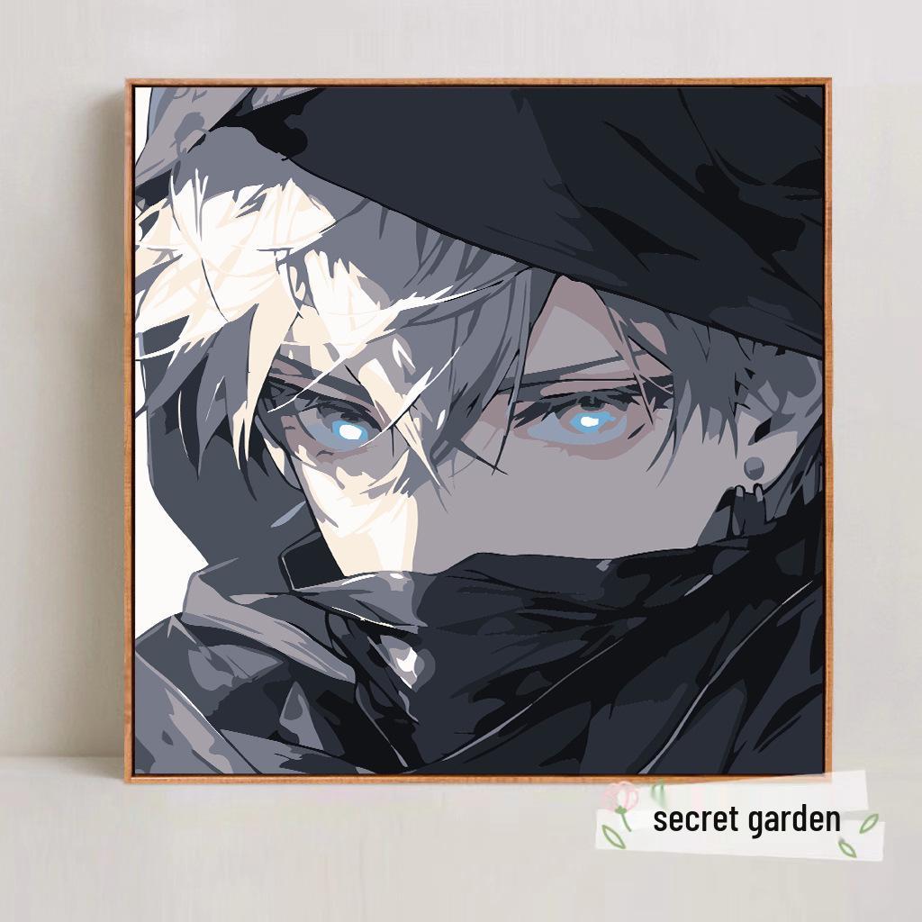 Kit Pittura ad Olio Digitale Anime Demon Slayer Fai da Te per Bambini