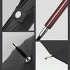 24 Bone Fiber Lotus Bone Wooden Handle Umbrella Men's High-grade Business Thickened Strong  Straight Long Handle Umbrella