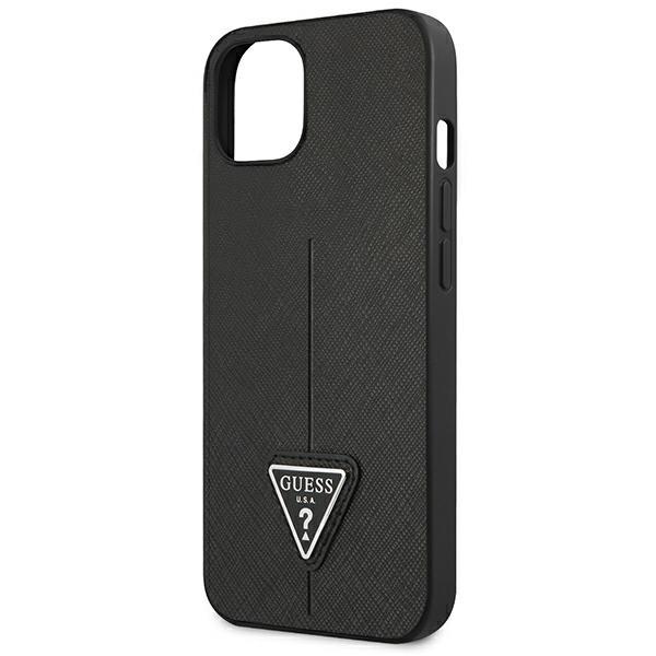 Guess Guhcp14Mpsatlk Iphone 14 Plus / 15 Plus 6.7 Czarny/Black Hardcase Saffianotriangle Logo