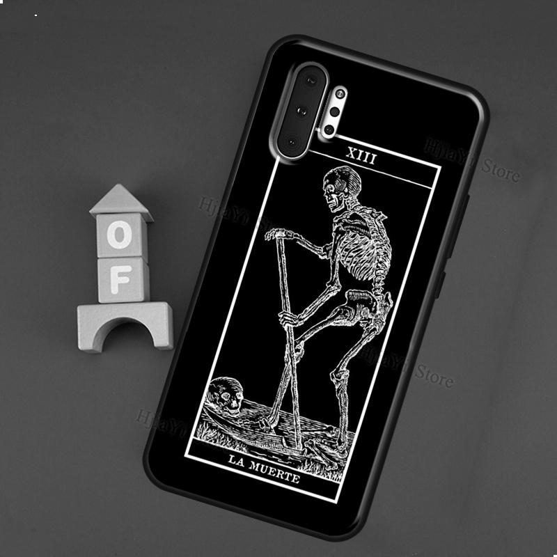 

Чехол с картой Таро «Отшельник» «Жнец с косой», готический чехол ужасов для Samsung Galaxy S21 S20 FE S22 Ultra S9 S10 e Note 10 Plus Note 20 Coque Galaxy S20 FE
