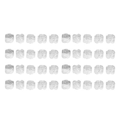 40 Pcs Beard Beads Metal Silver Exquisite Vintage Beard Ornaments for Hair Braiding Necklace