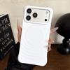 Four-corner anti-drop ripple silicone magnetic case, suitable for iPhone17PRO/official imitation silicone large hole 16PRO case