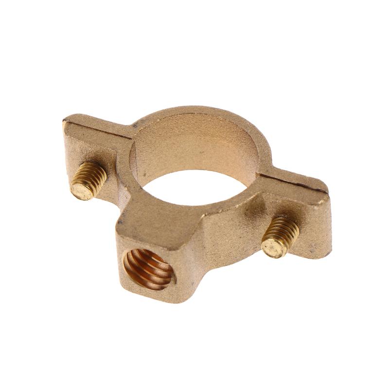 1 st 15/22/28/35/40 mm Passar Ytterdiameter Rör Mässing M10 Rörklämma Fäste Stöd Hängare Fast VVS Vattenbytesdelar