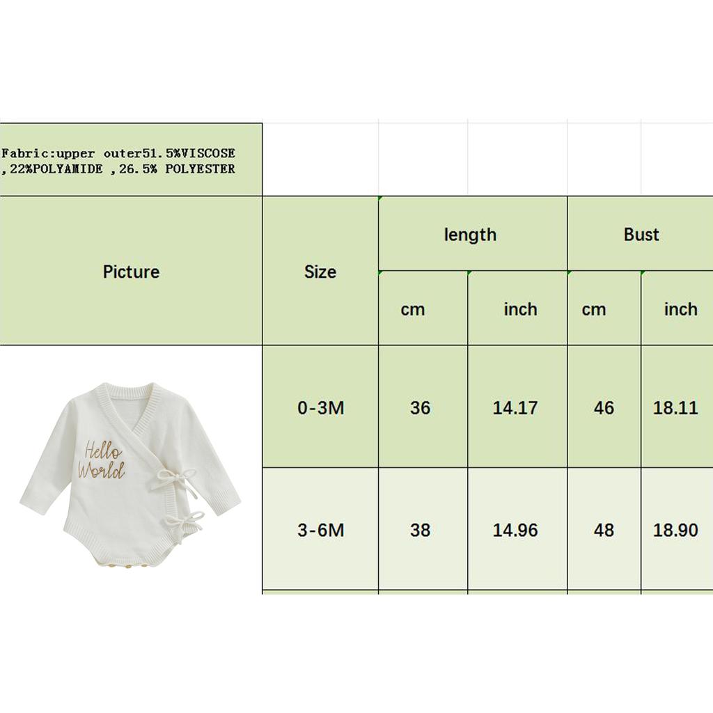Baby Girls Sweater Romper Letter Embroidery Tie Up Long Sleeve Jumpsuits for Newborn Infant Toddler Fashion Clothes