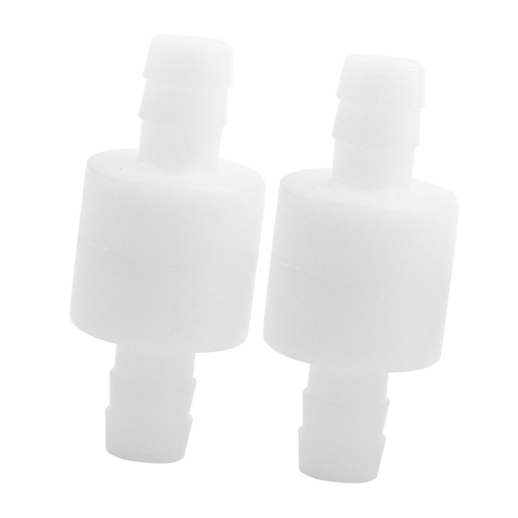 2PCS 10mm Plastic Check Valve Non Return One Way Valve for Gas Liquid