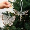 Transparent Acrylic Crystal Ornament Shatter-Resistant Christmas Hanging Ornament Christmas Decoration Pendant Contemporary